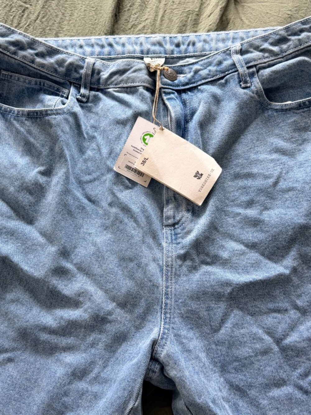 NWT Lucy & Yak Relaxed High Waisted Dana Mom Style Jeans Light Wash - W38 Long - Picture 3 of 3